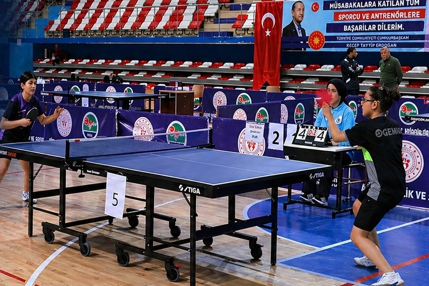 Ağrı’da Küçükler Masa Tenisi Heyecanı Sona Erdi